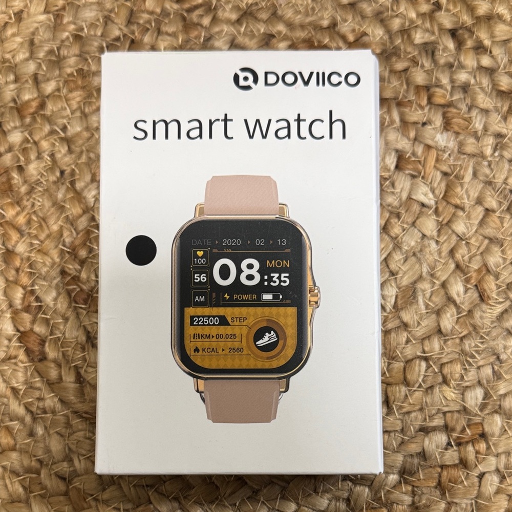 Rose Gold Smart Watch - Pink Band
